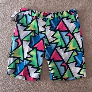 Loudmouth Multicolor Geometric Men's Shorts